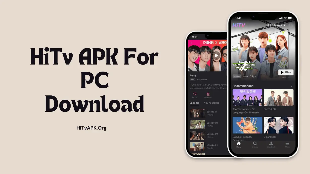 HiTv For PC Free 2024: Download App and Watch Kdrama